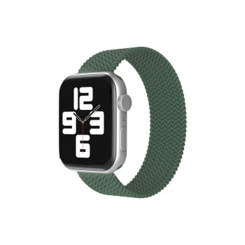Apple Watch 38mm Ayarlı Solo Silikon Kordon - Haki Yeşil