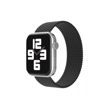 Apple Watch 38mm Ayarlı Solo Silikon Kordon - Siyah