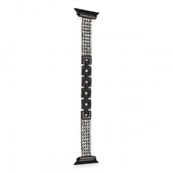 Apple Watch 38mm Live Taşlı Kordon - Siyah