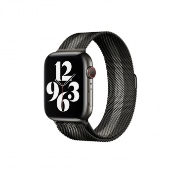 Apple Watch 38mm Metal Mıknatıslı Kordon (saat Değildir) - Siyah-beyaz