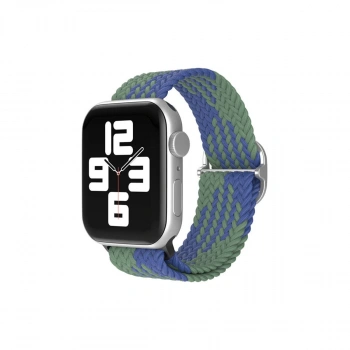 Apple Watch 42mm  Kordon - Yeşil-lacivert