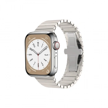 Apple Watch 42mm Kr413 Fine Steel Kordon (saat Değildir) - Yıldız Işığı