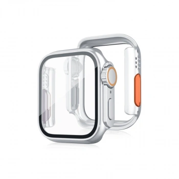 Apple Watch 44mm Watch 49mm Kasa Dönüştürücü Ve Ekran Koruyucu - Gümüş