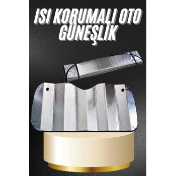 Araba Ön Cam Güneşliği Katlanabilir Oto Güneşlik Tüm Araç Modellerine Uygun