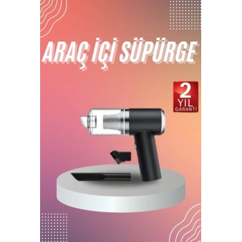 Araç İçi Süpürge Kablosuz Şarjlı Elektrikli Süpürge Elde Taşınabilir