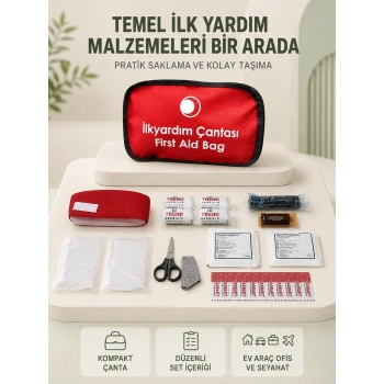 Araç Ve Ev İçin İlk Yardım Çantası Acil Set