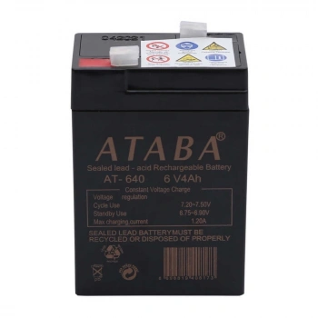 Ataba At-640 6v 4ah Işıldak Aküsü