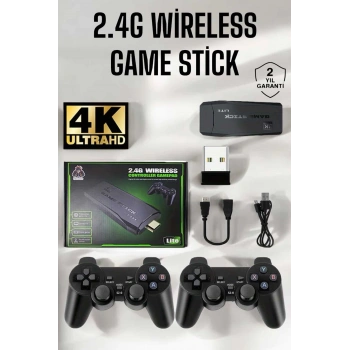 Atari 2.4g Uyumlu Kablosuz Çift Kol Game Stick