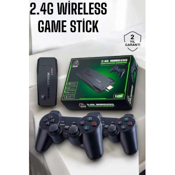 Atari Oyun Konsolu 2000 Oyunlu Game Stick 2.4g Wireless