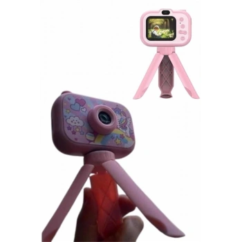 Ayaklı Çocuk Kamerası Tripodlu Mini 1080p Hd Çocuk Kamera