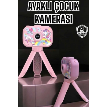Ayaklı Mini Fotoğraf Makinesi Çocuk Için Eğitici Video Kamera