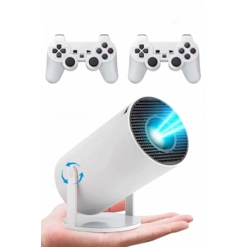 Ayaklı Oyun Projeksiyonu Çift Kollu Taşınabilir Sinema Projektörü