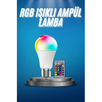 Ayarlanabilir Parlaklık Rgb Led Ampul Beyaz Lamba Ve Renkli Ampul