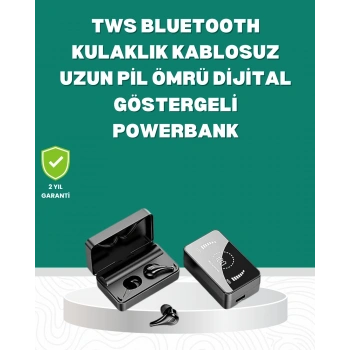 Ayna Tasarımlı Şarj Kutulu Bluetooth 5.1 Kulaklık