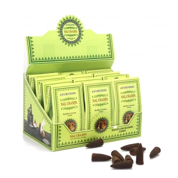 Ayurvedic Konik ( Geri Akış ) Tütsü Nag Champa Aromalı Konik Nagchampa