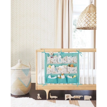 Baby 9 Cepli Bağlamalı Beşik Kenarı Düzenleyici (yeşil)