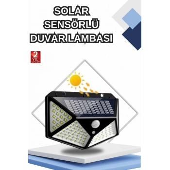 Bahçe Lambası Bahçe Aydınlatma Sensörlü Suya Dayanıklı 100 Led
