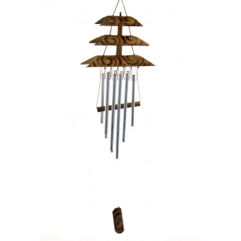 Bambu Metal Çanlı Rüzgar Çanı Repot-4