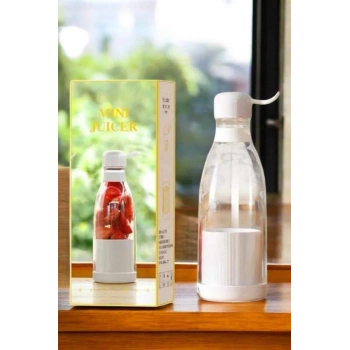 Bardak Blender Smoothie Meyve Sıkacağı Şarjlı Cam Taşınabilir