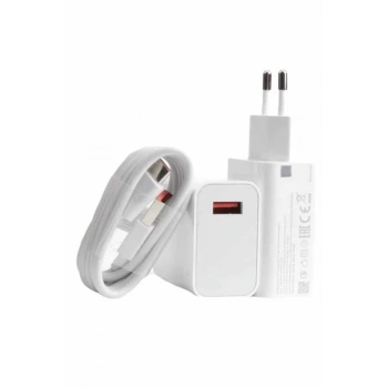 Beyaz Ultra Plus Hızlı Şarj Seti Şarj Adaptörü Ve Kablosu 67w