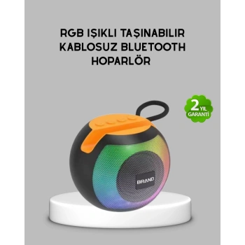 Bluetooth 5.0 Hoparlör – Rgb Işıklı, Güçlü Bas Ve 360° Surround Ses