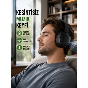Bluetooth 5.0 Kablosuz Kulaklık-geniş Alan Kullanım