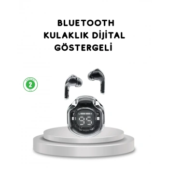 Bluetooth 5.3 Kablosuz Kulaklık Hifi Stereo Ve Ekstra Bass Dijital Ekranlı