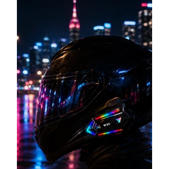 Bluetooth 5.3 Motosiklet Kask Intercom Gürültü Engelleyici Su Geçirmez Kulaklık