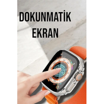 Bluetooth Bağlantılı 49mm Dokunmatik Akıllı Saat Sağlık Ve Spor Takip Özellikli