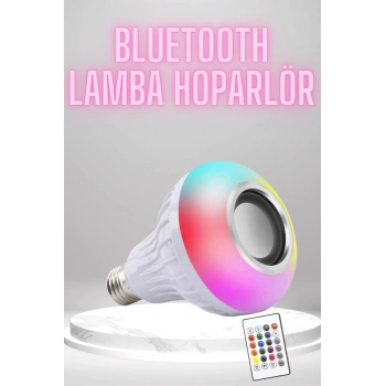Bluetooth Hoparlör Akıllı Rgb Led Işık Renk Değiştirme Ses Bombası Ampül Görünümlü