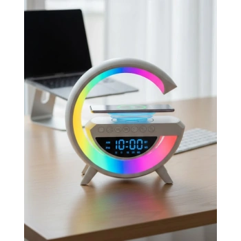 Bluetooth Hoparlör Rgb Aydınlatmalı Usb Tf Kart Fm Özellikli