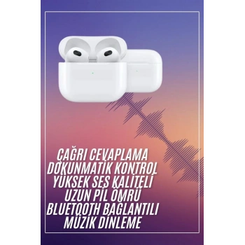Bluetooth Kulaklık 3. Nesil Ios Android Uyumlu Yeni Nesil Wireless Charge