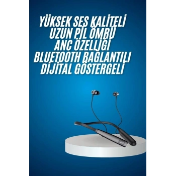 Bluetooth Kulaklık Şarj Göstergeli 100 Saat Şarj Kapasiteli Sporcu Kulaklık