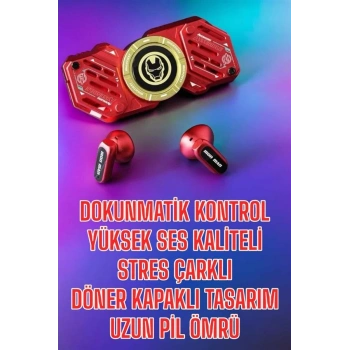 Bluetooth Kulaklık Stres Çarklı Döndürülebilir Uzun Şarj Süreli  Kulaklığı