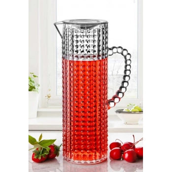 Boncuklu Şeffaf Sürahi 1,5 Lt82939 (599)