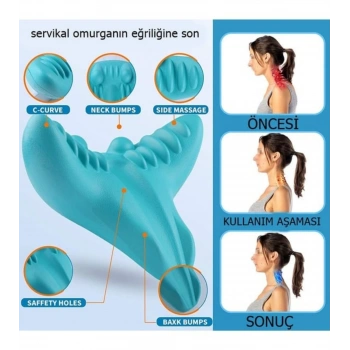 Boyun Hörgücü Ve Kamburluk Önleyen Ortopedik Yastık | Dik Duruş, Sağlıklı Omurga Ve Rahat Uyku Desteği