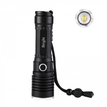 Bright Ght-5761 Xp90 Led 3 Mod Zoomlu Yağmur Suyu Geçirmez Şarjlı El Feneri 26650 Pilli