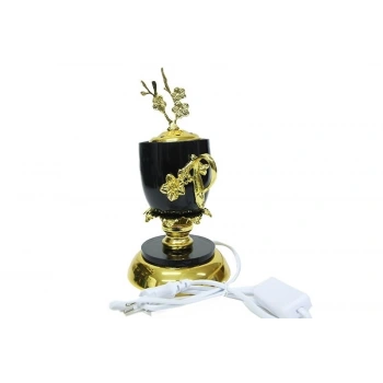 Buhurdanlık Seramik Elektrikli Altın Dekorlu Kapak Ve Ayak