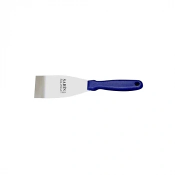 Bursa Paslanmaz Gıda Spatulası No:1, 5 Cm - Plastik Sap
