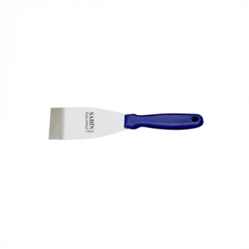 Bursa Paslanmaz Gıda Spatulası No:4, 10 Cm - Plastik Sap