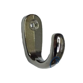 Büyük Tekli Fincan Askı, Dekor Askısı - Nikel, 12x23x30 Mm