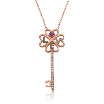 Byhodi 925 Ayar Gümüş Anahtar Kadın Gümüş Kolye PT2610864 (599599)