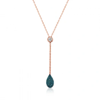 Byhodi 925 Ayar Gümüş Aşk Damlası Bayan Gümüş Kolye T6199 (599599)