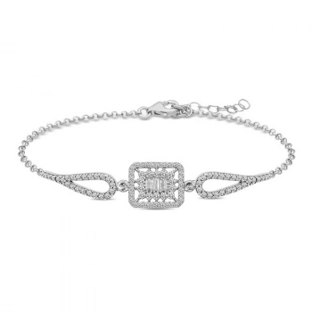 Byhodi 925 Ayar Gümüş Baget Taşlı Bileklik T5063 (599599)