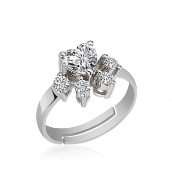 Byhodi 925 Ayar Gümüş Beyaz Kedi Patisi Yüzük T5137 (599599)