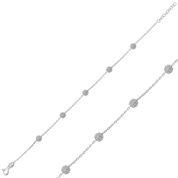 Byhodi 925 Ayar Gümüş Beyaz Toplu Bileklik T6138 (599599)