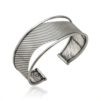 Byhodi 925 Ayar Gümüş Eskitme Desenli Bilezik T6121 (599599)