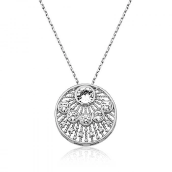 925 Ayar Gümüş Etnik Desenli Kadın Gümüş Kolye T4890 (599599)