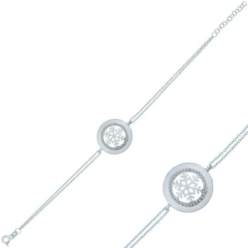 Byhodi 925 Ayar Gümüş Kar Tanesi Bileklik T5128 (599599)