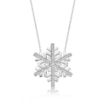 925 Ayar Gümüş Kar Tanesi Kadın Gümüş Kolye PT2610276 (599599)